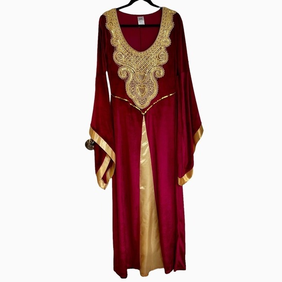 Spirit Halloween Time Period Medieval Queen Halloween Dress Red Large - Picture 7 of 7